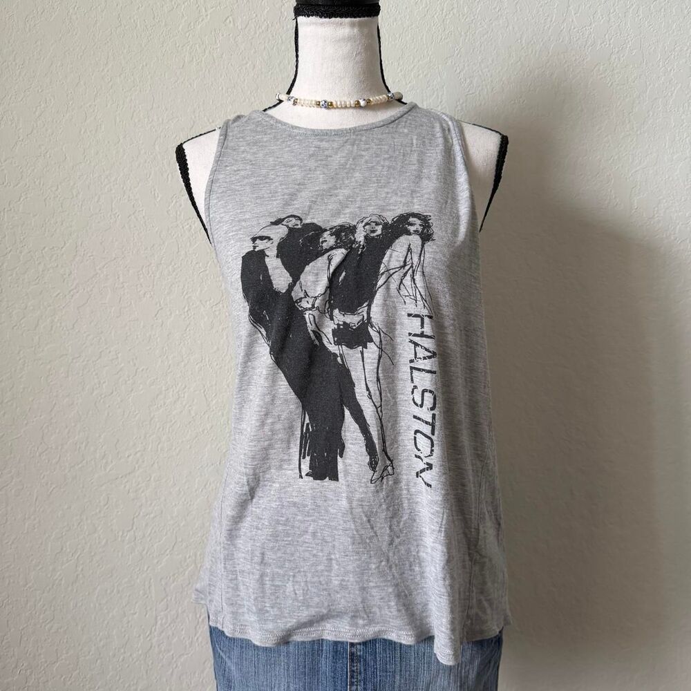Halston Women's Grey and Black Vest